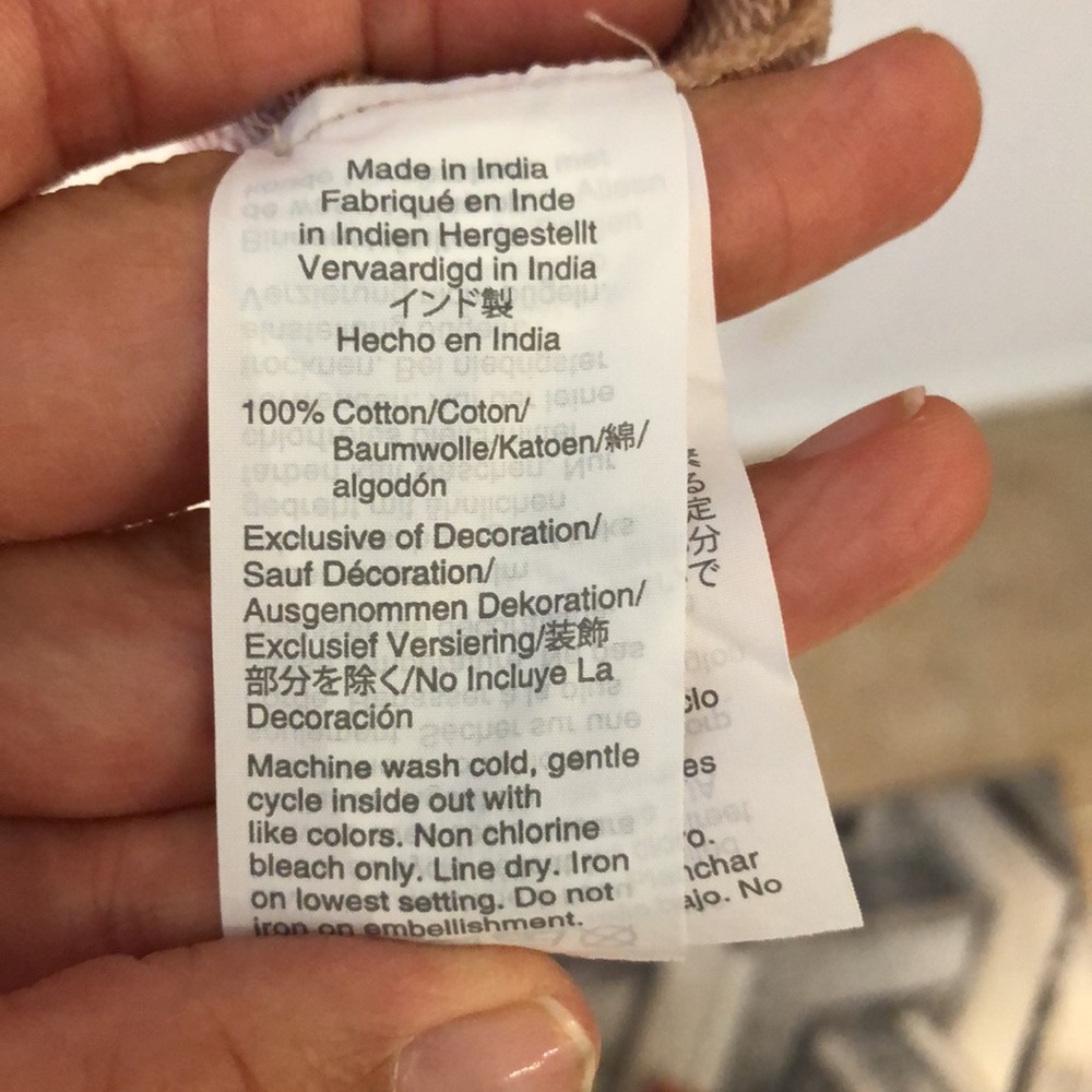 539-J.‎ Crew Camel Embroidered Sweatshirt in Tan - Picture 13 of 13